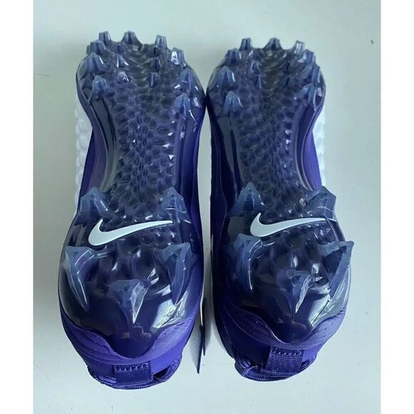 Nike Force Savage Pro 2 Football Cleats White Purple Court BV3969-100 Men’s 13.5 - Picture 9 of 10